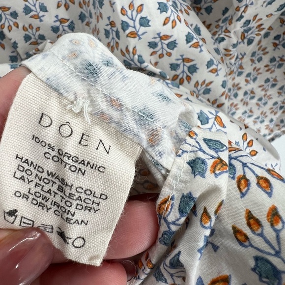 Doen Opal Belted Mini Dress In Blue Floral Meadow - Picture 9 of 10